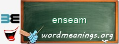 WordMeaning blackboard for enseam
